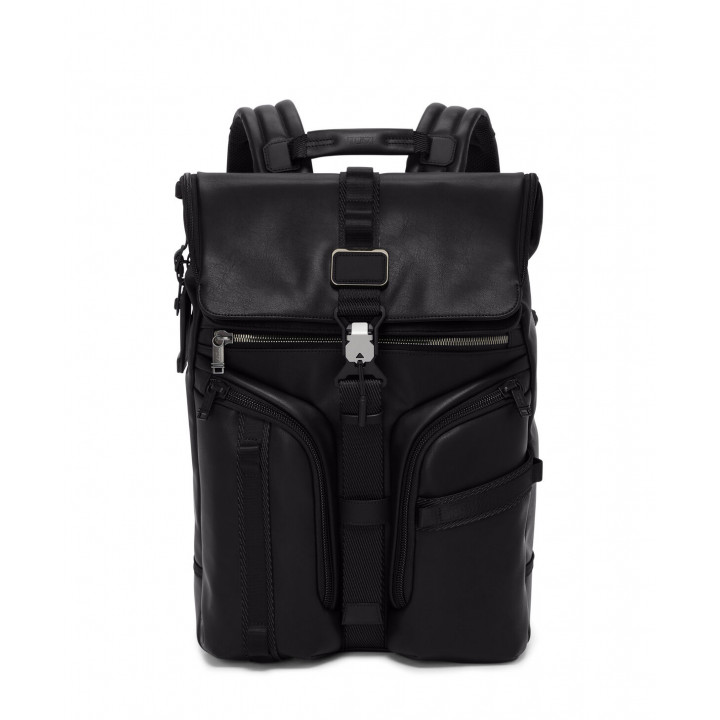Кожаный рюкзак TUMI Alpha Bravo Surveillance — Black